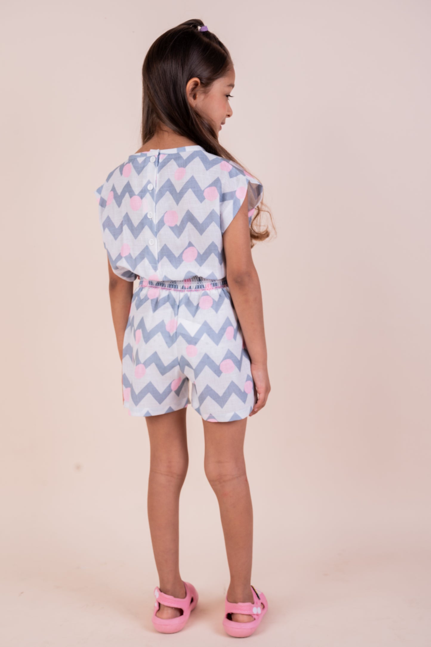 Pink Chevron Jumpsuit