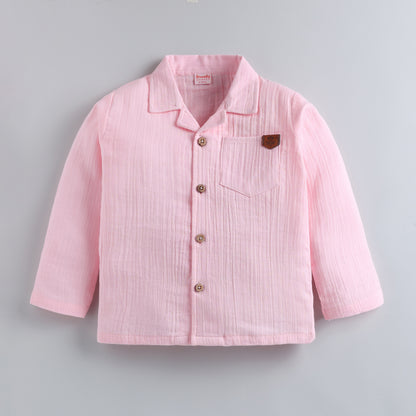 100% Cotton Muslin Night Suit Set - Blush Dream