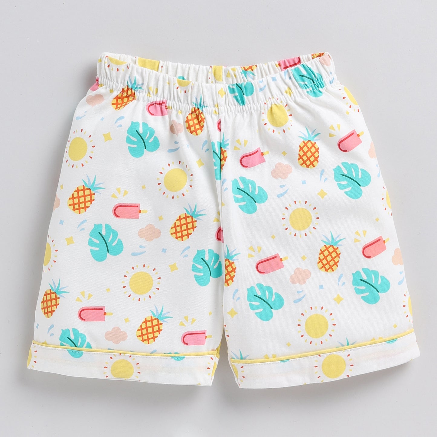 Summer Fruit Print Top with Shorts