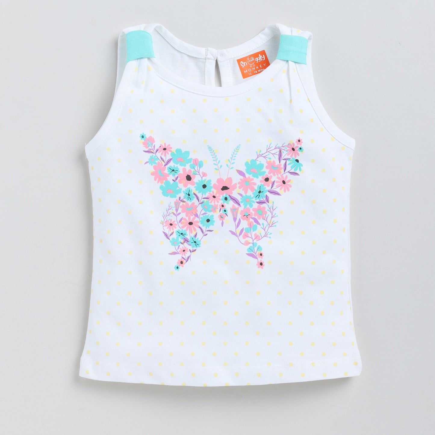 Butterfly Print Top & Skirt Set