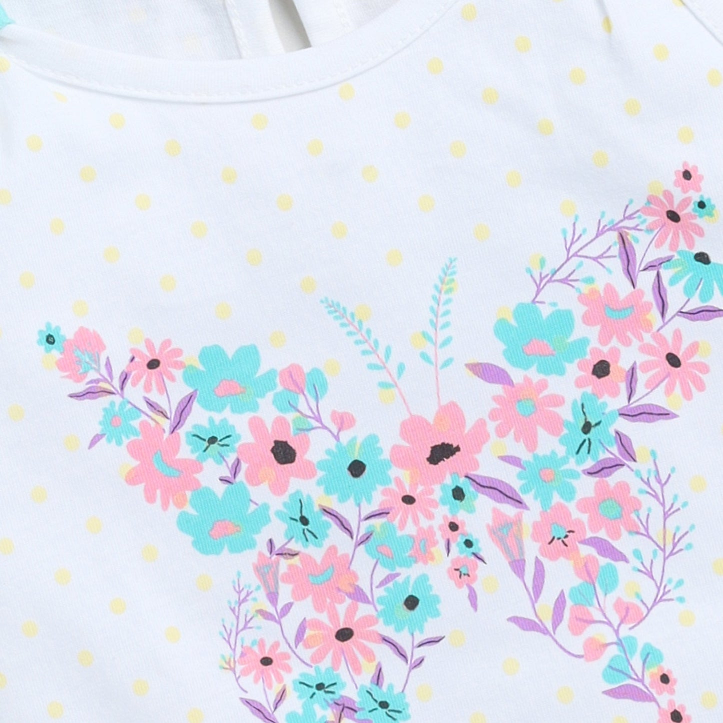 Butterfly Print Top & Skirt Set