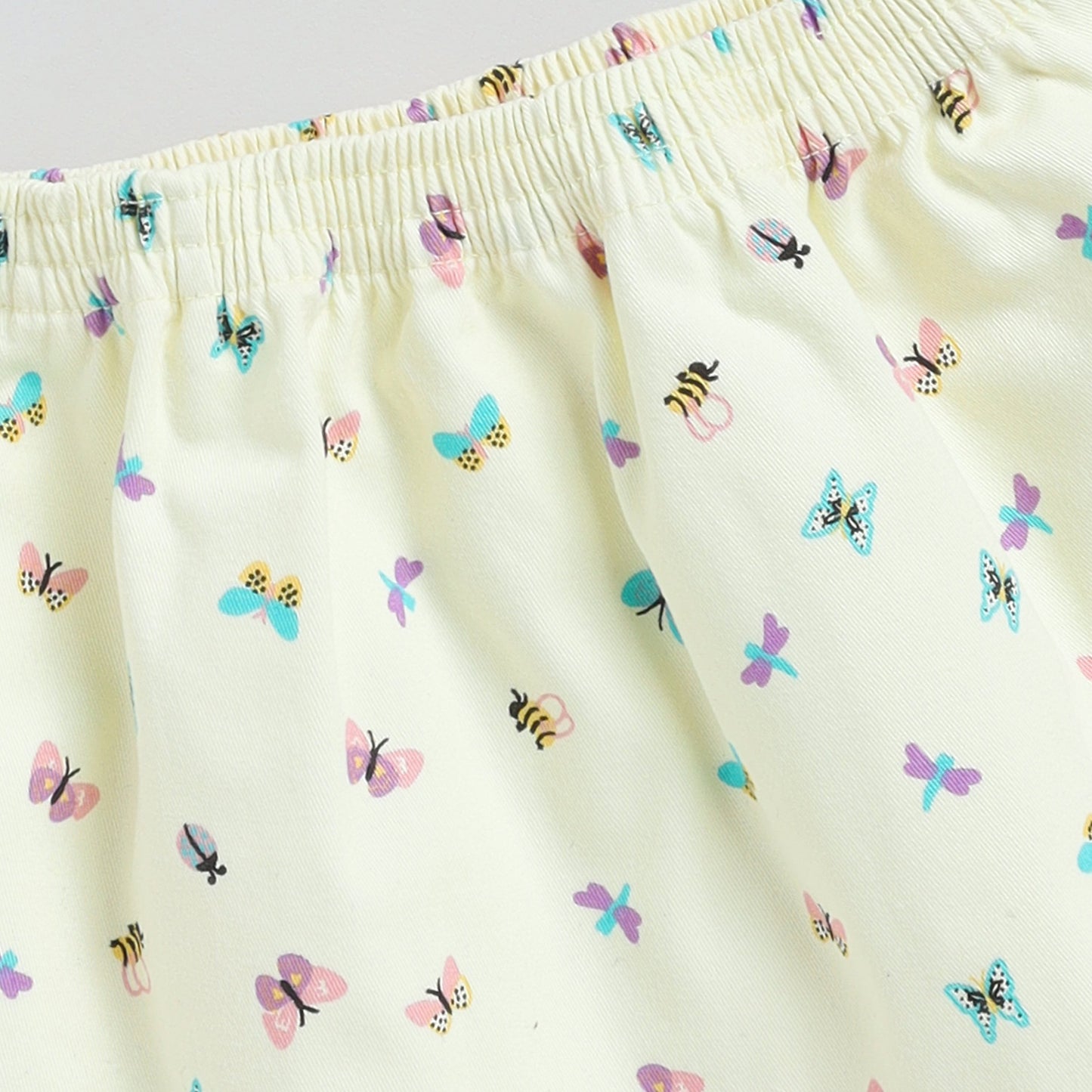 Butterfly Print Top & Skirt Set