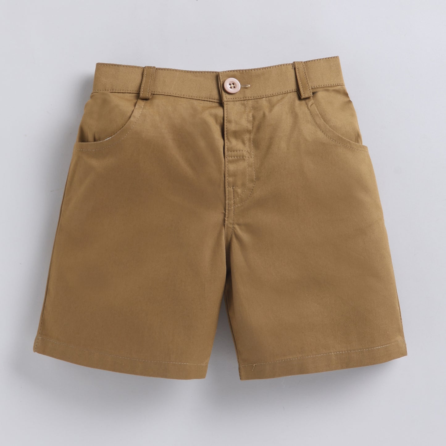 Ocean Theme Text Shirt with Shorts - Beige