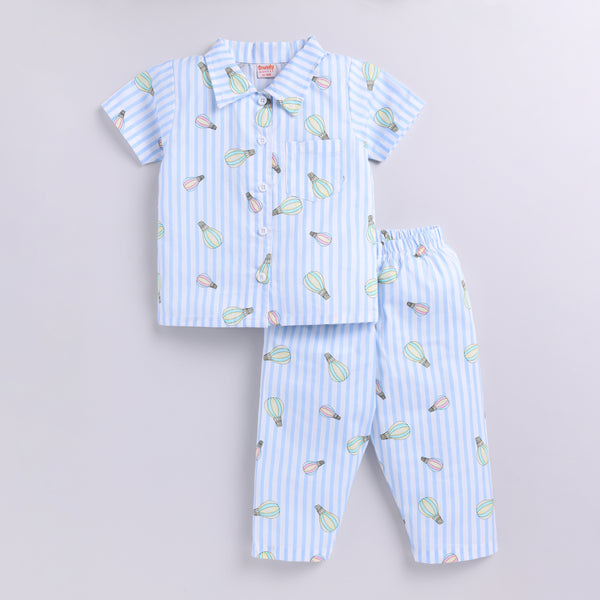 Hot Air Balloon Co-ord Set - Blue