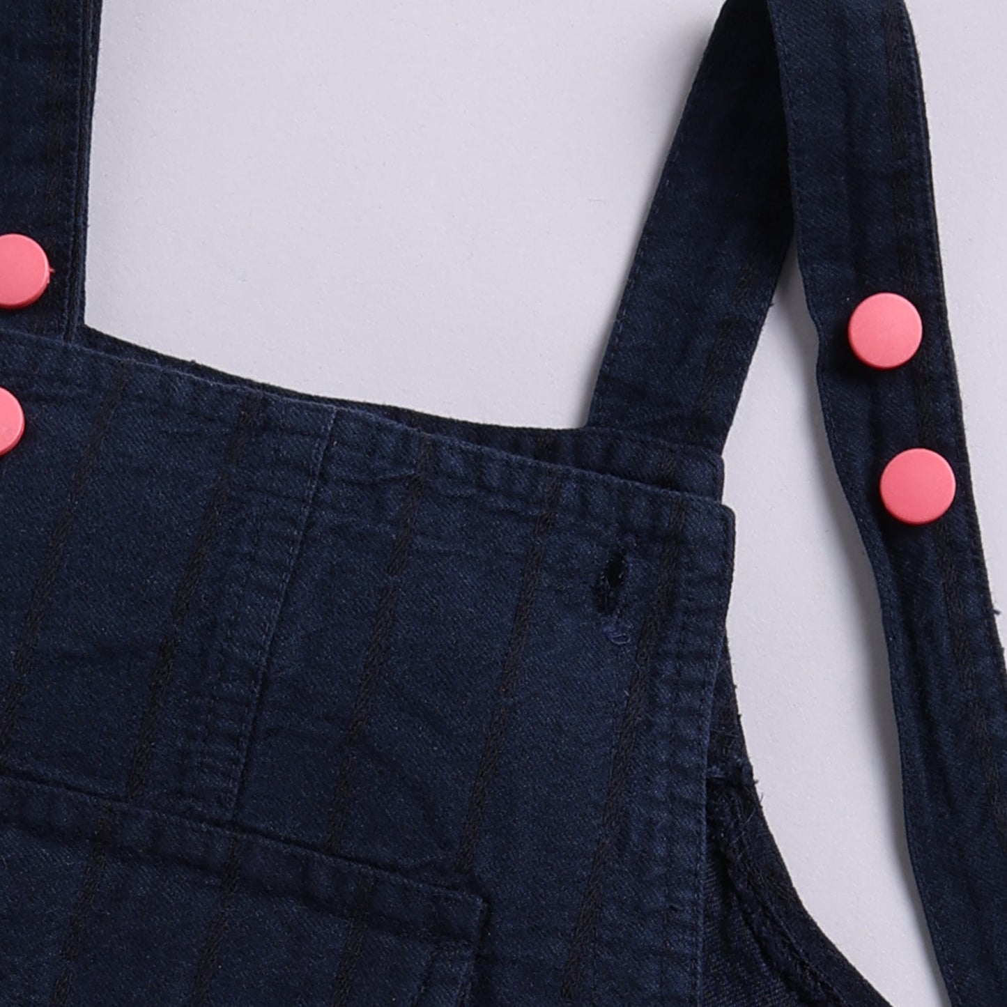 Denim Frock with a Floral Print Inner
