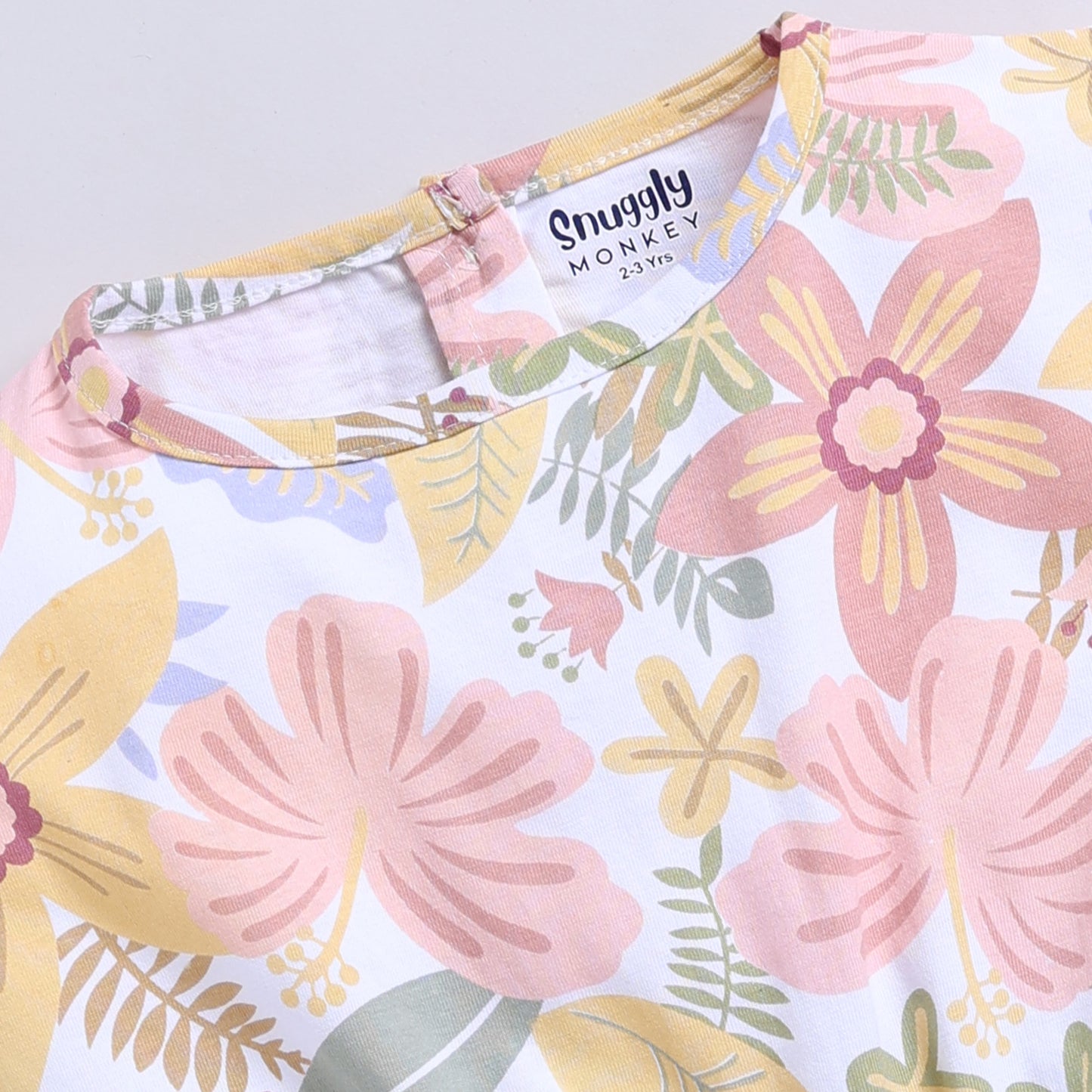 Floral print knit jumpsuit