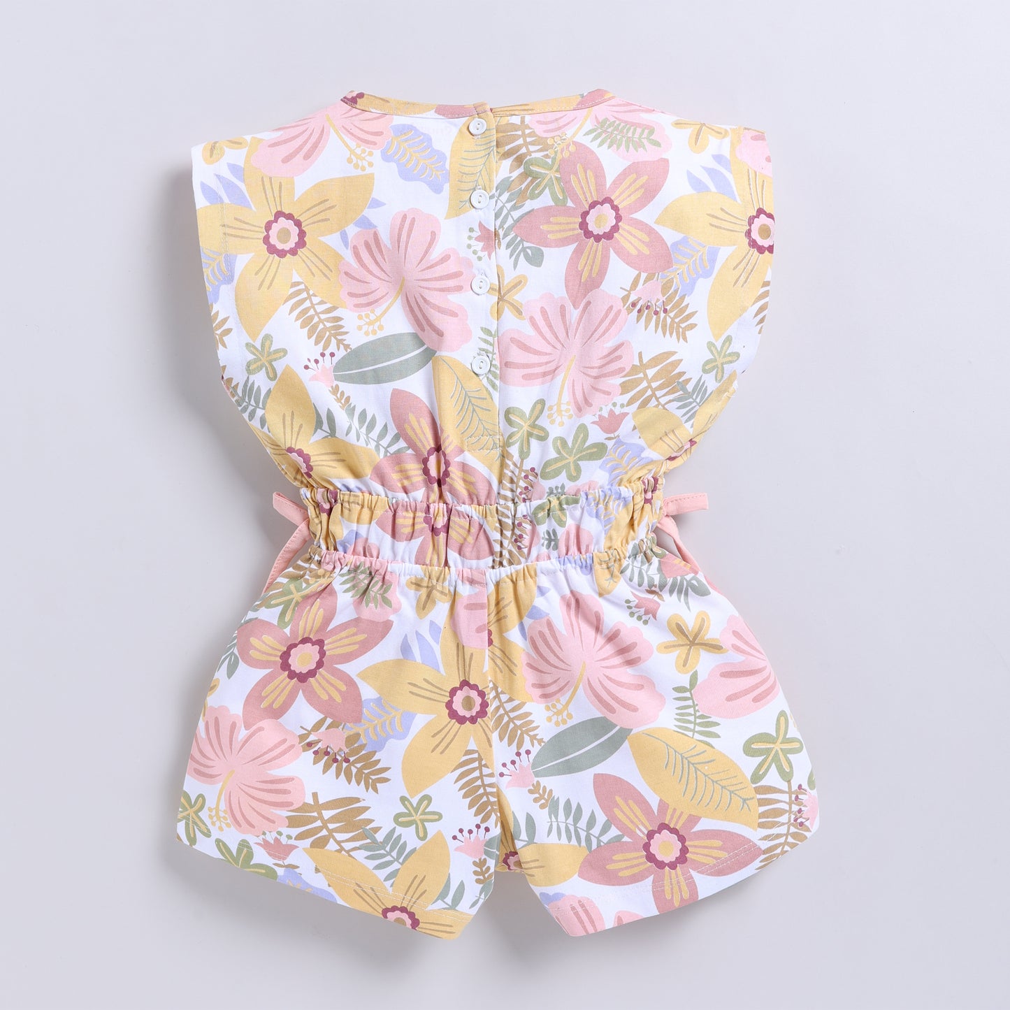 Floral print knit jumpsuit