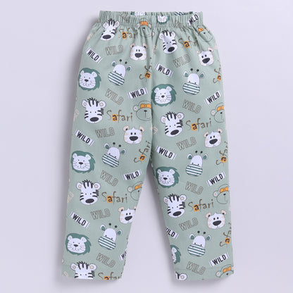 Kids Safari Print Night Suit Set