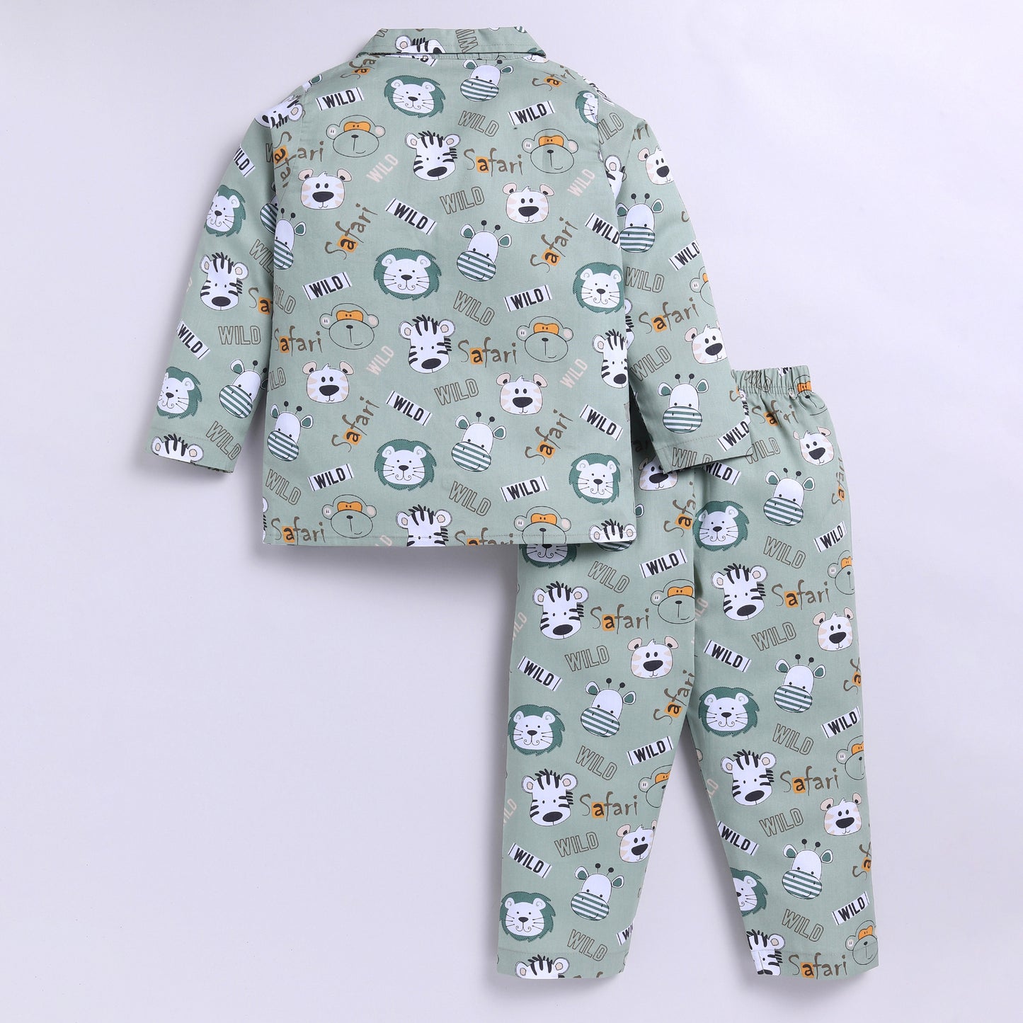 Kids Safari Print Night Suit Set