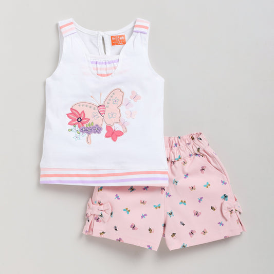 Butterfly Applique Top with Shorts