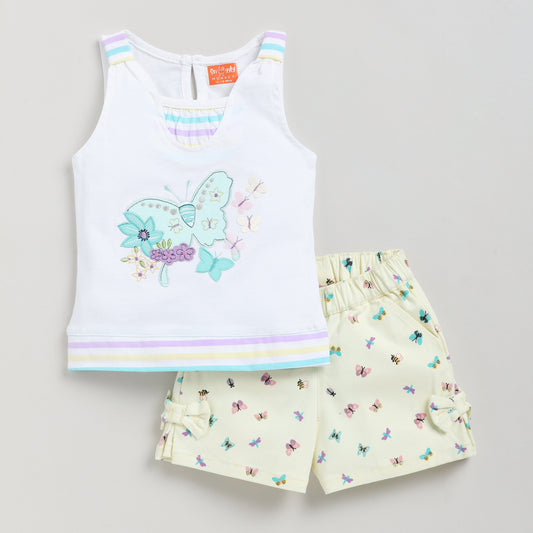 Butterfly Applique Top with Shorts