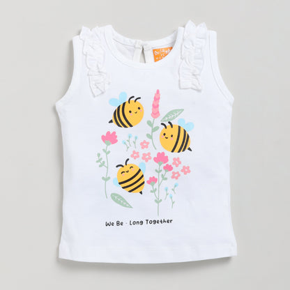 Honeybee Print Top with Shorts