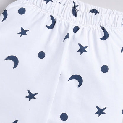 Owl Print Full-Sleeves Nightsuit