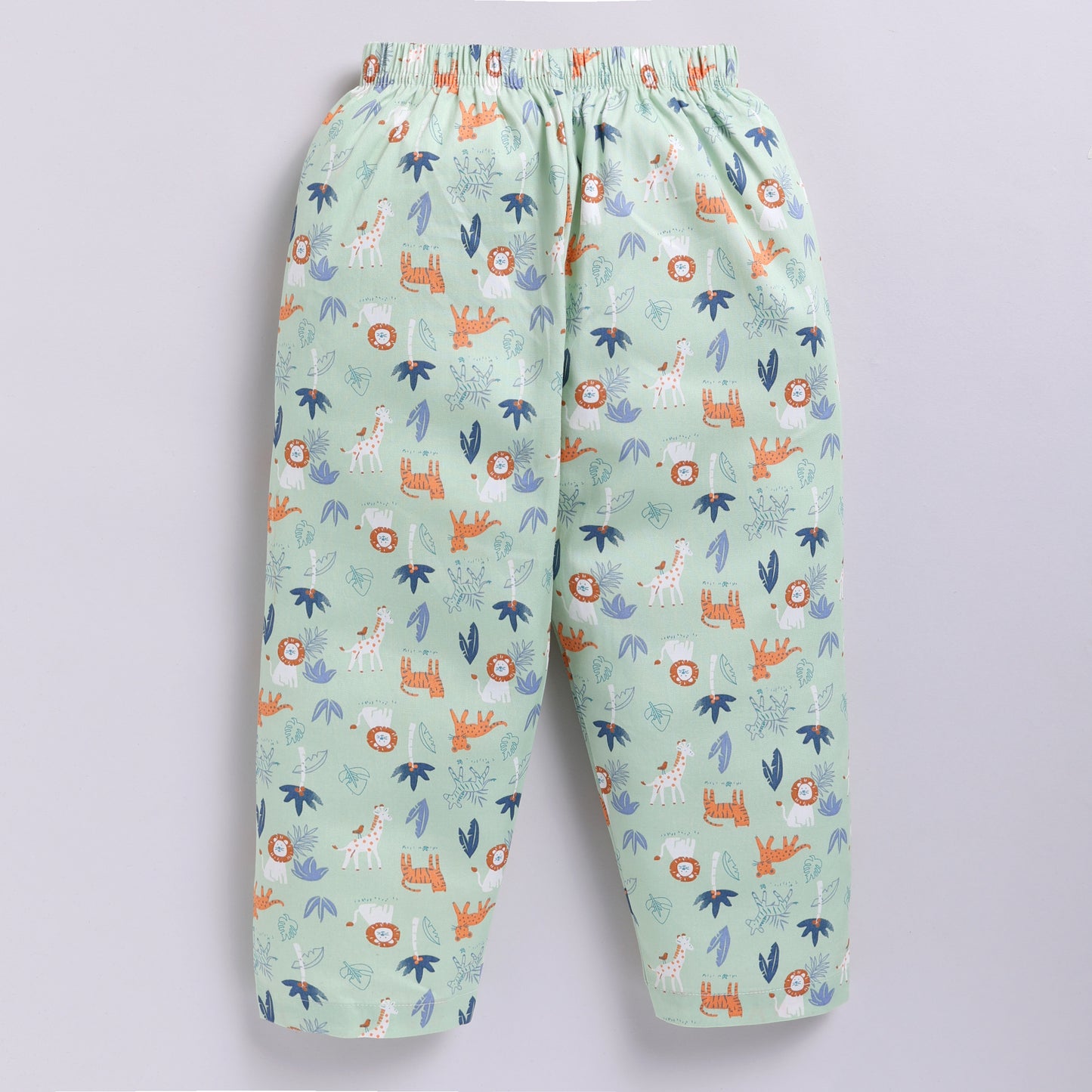 Jungle Animal Print Pyjama Set | Sage Green