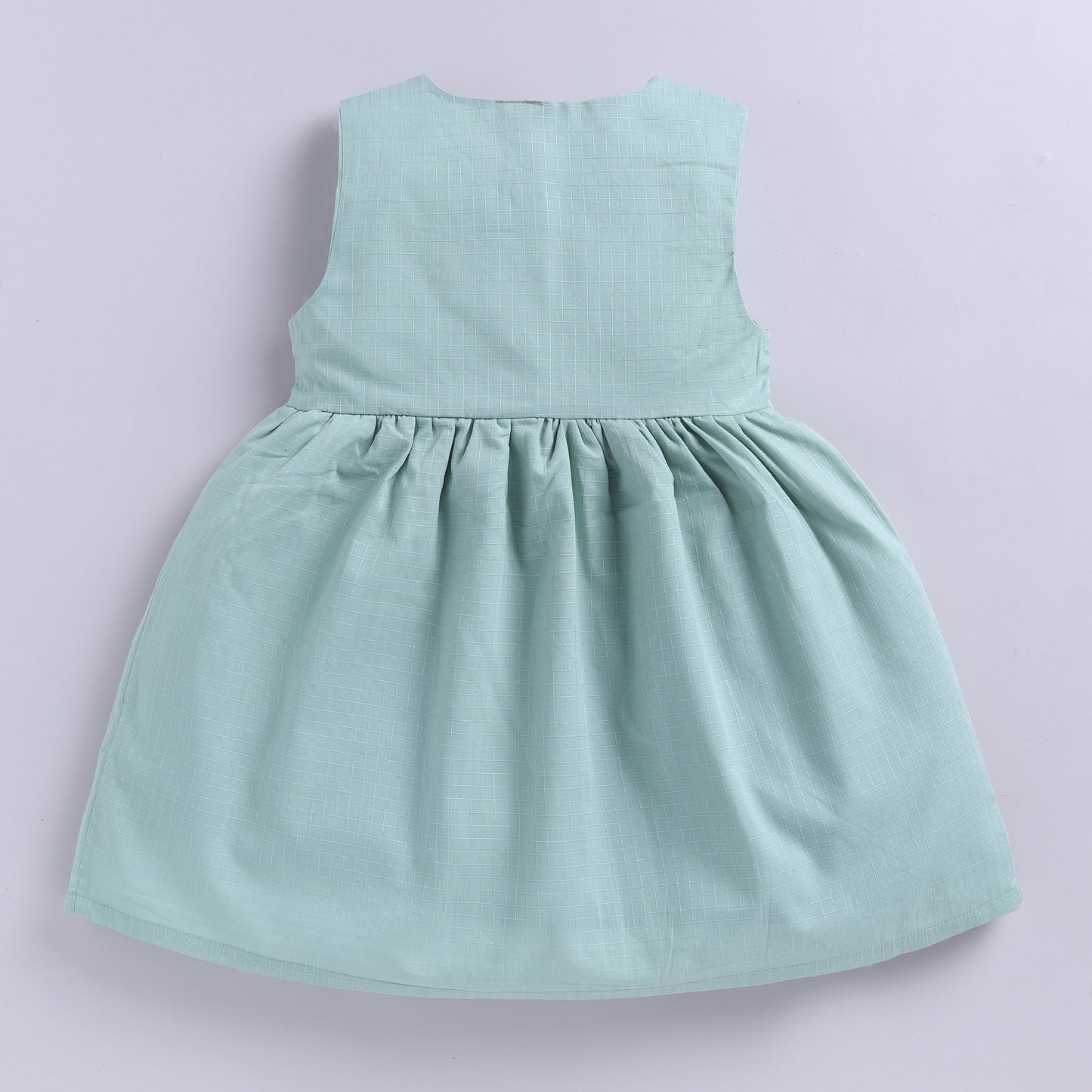 Sage Butterfly Applique Summer Frock