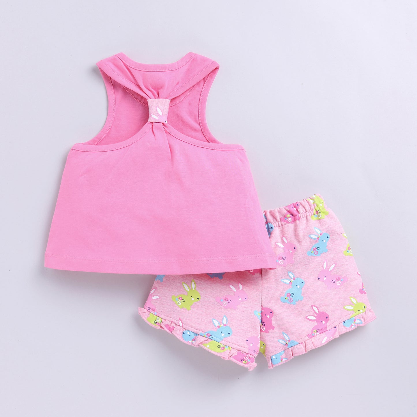 Bunny Print Top with Shorts
