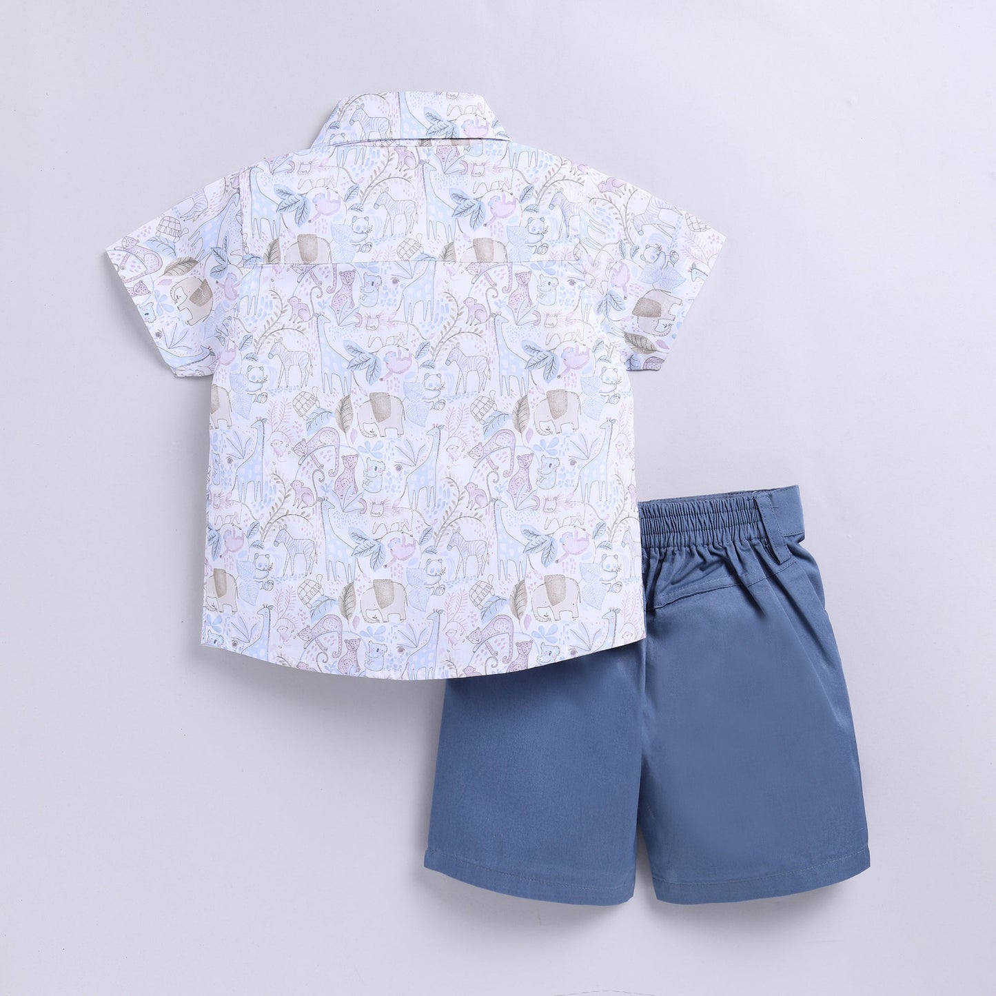 Animal Print Top with Shorts Set