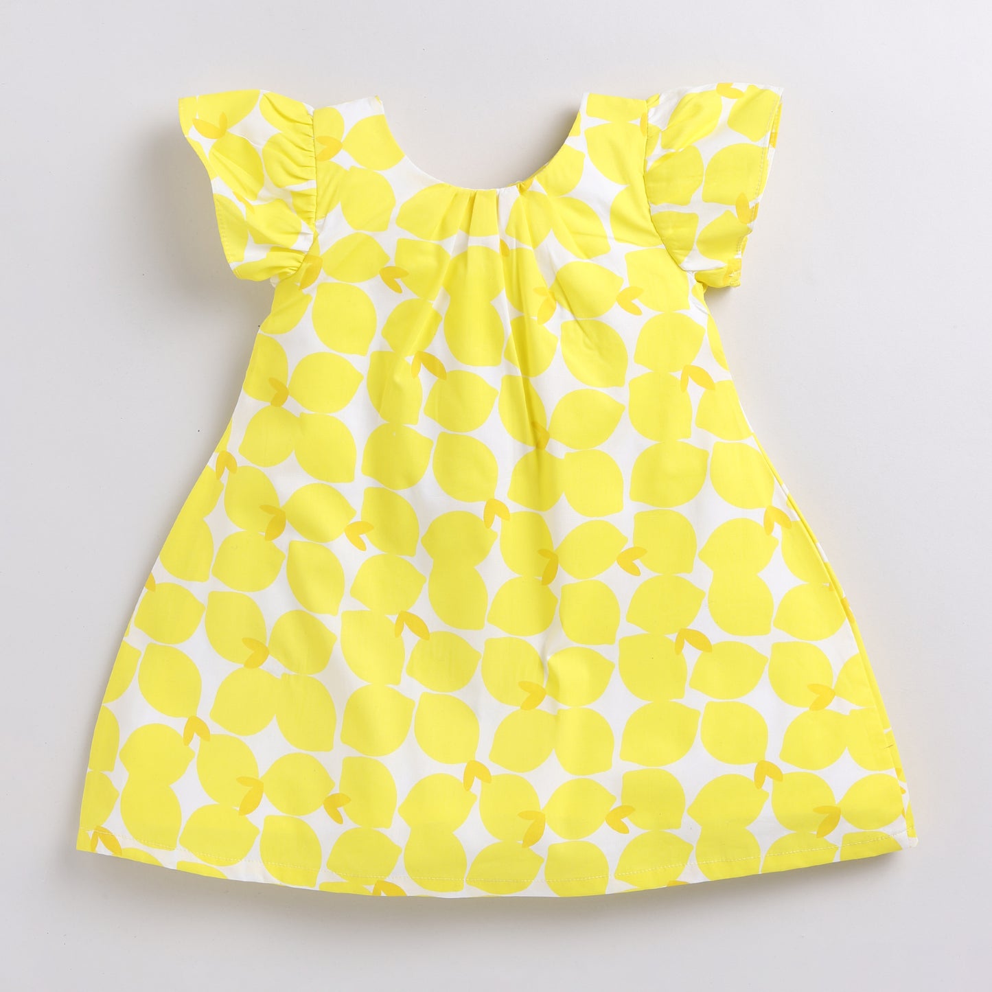 Neon Yellow Summer Frock with Hairband
