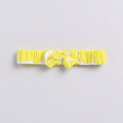 Neon Yellow Summer Frock with Hairband