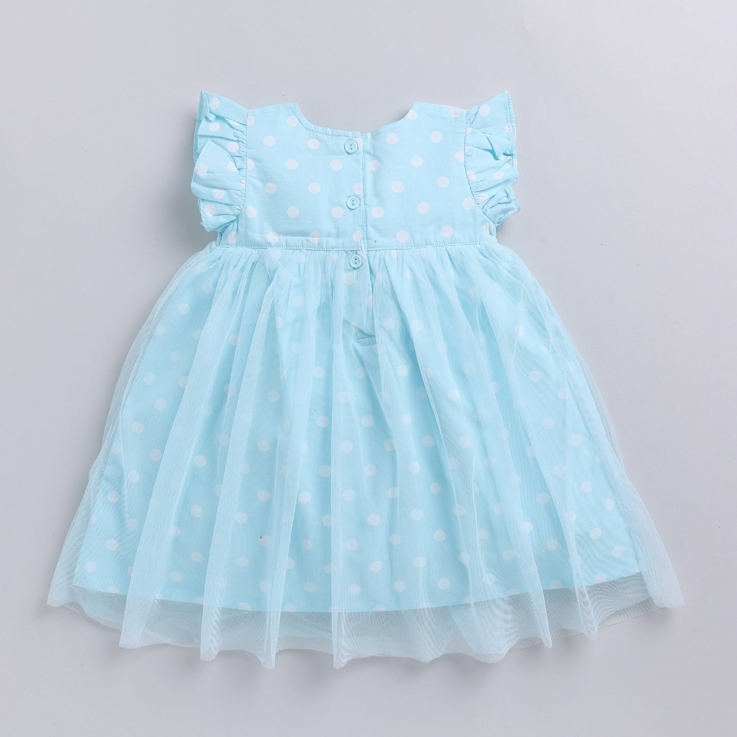 Blue Polka Dot Frock with Hairband