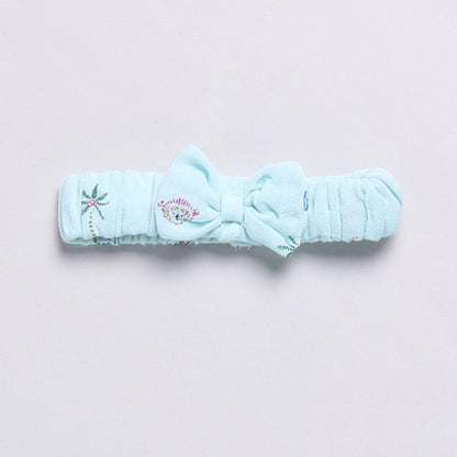 Blue muslin frock with matching hairband