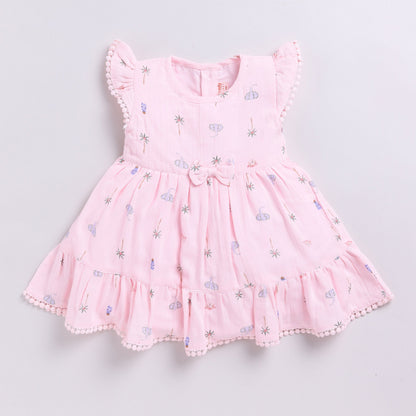 Print Summer Frock with Hairband