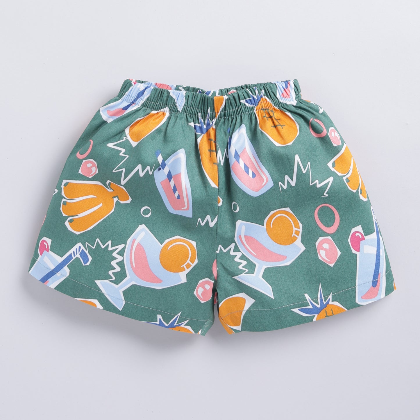 Green Tropical Print Co-ord Set