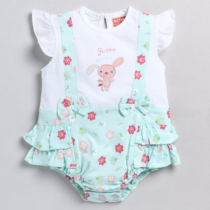 Floral & Bunny Theme Dress-Style Onesies