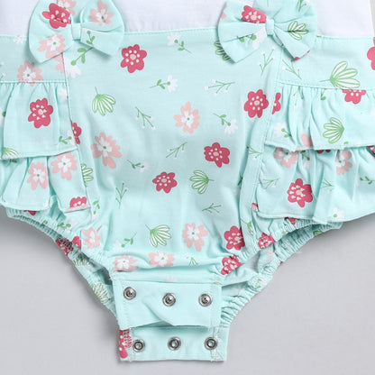 Floral & Bunny Theme Dress-Style Onesies
