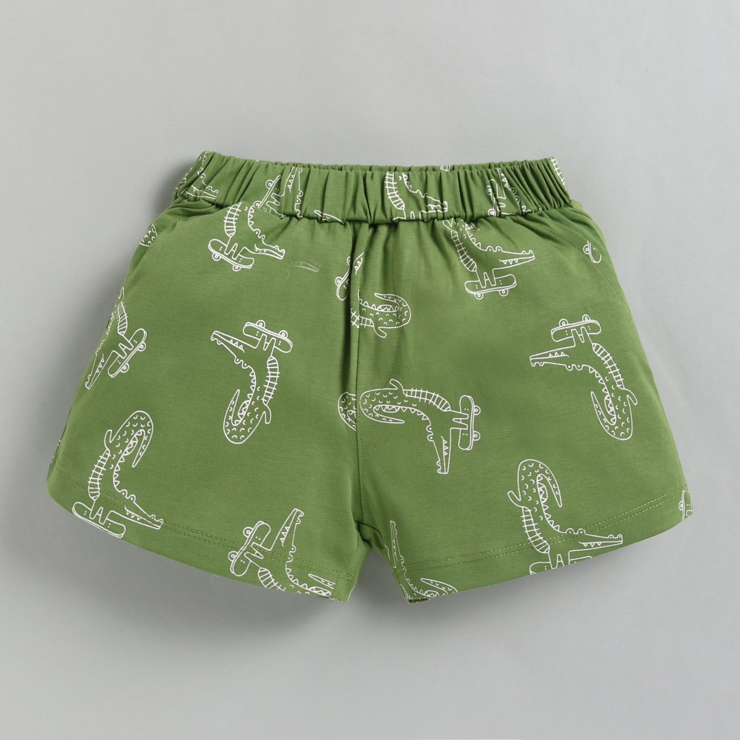 Crocodile Print Infant Top with Shorts Set