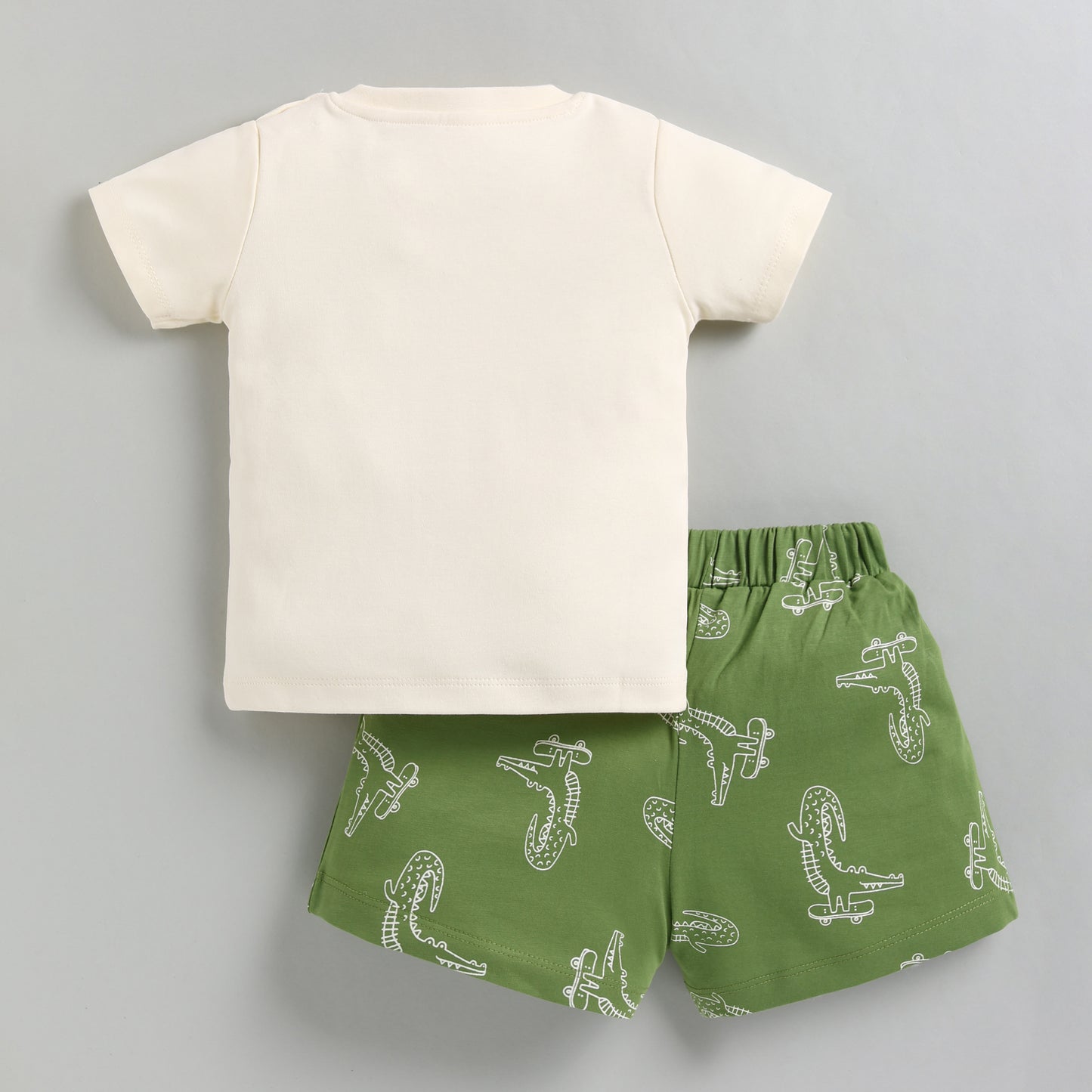 Crocodile Print Infant Top with Shorts Set