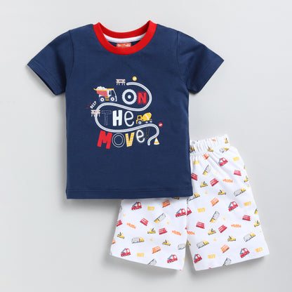 Car Theme T-shirt & Shorts Set