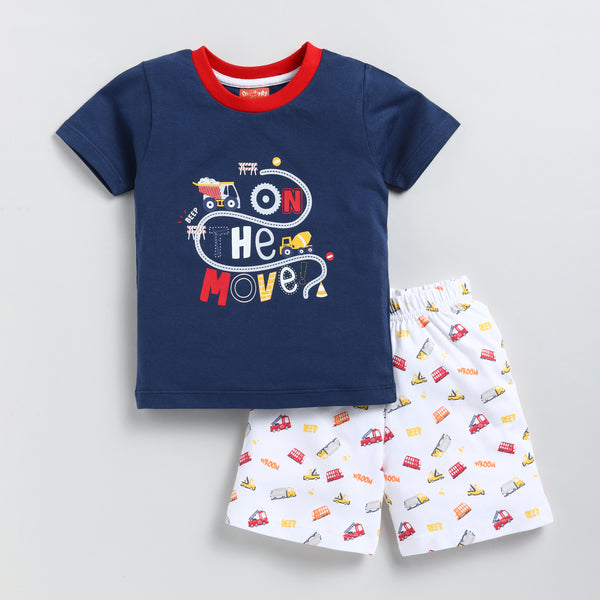 Car Theme T-shirt & Shorts Set