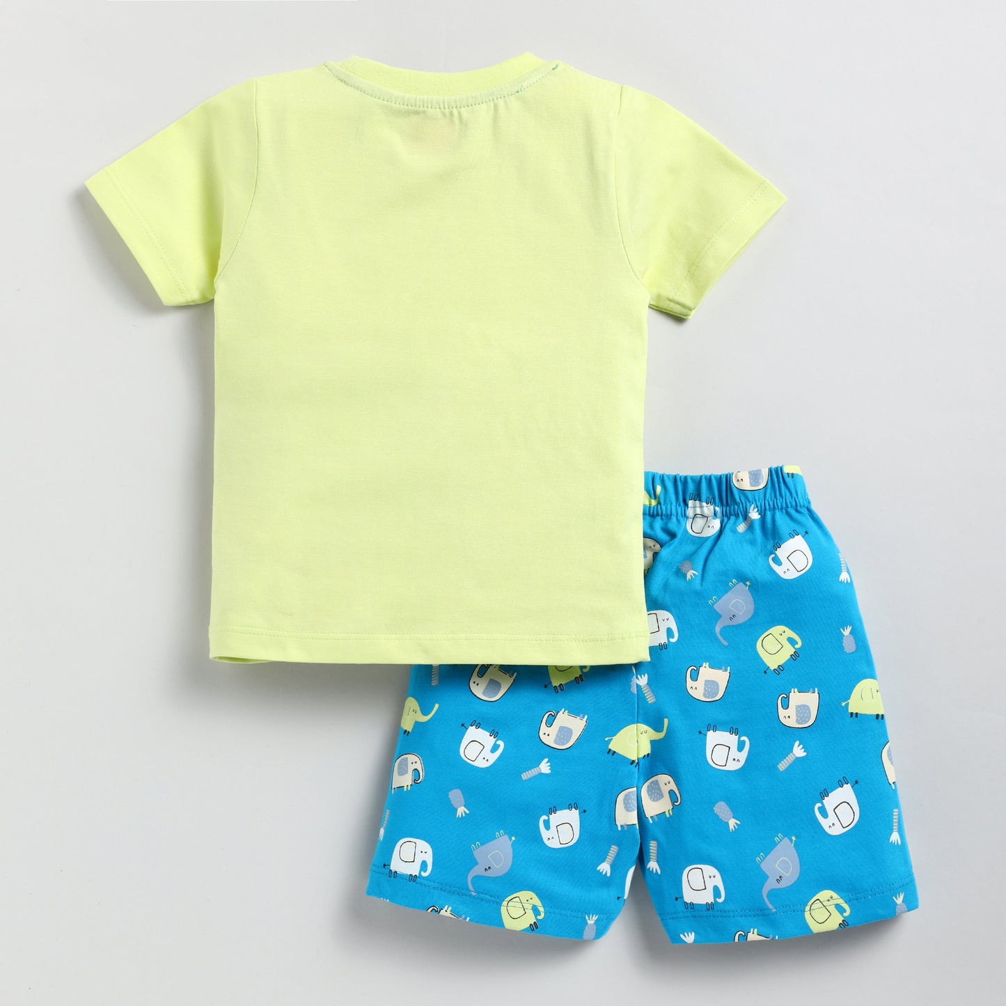 Elephant Print T-shirt & Short Set