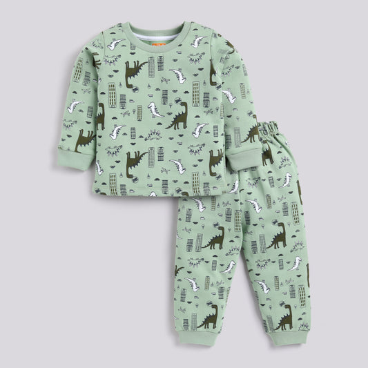 Dino Theme Sweat Shirt with Joggers
